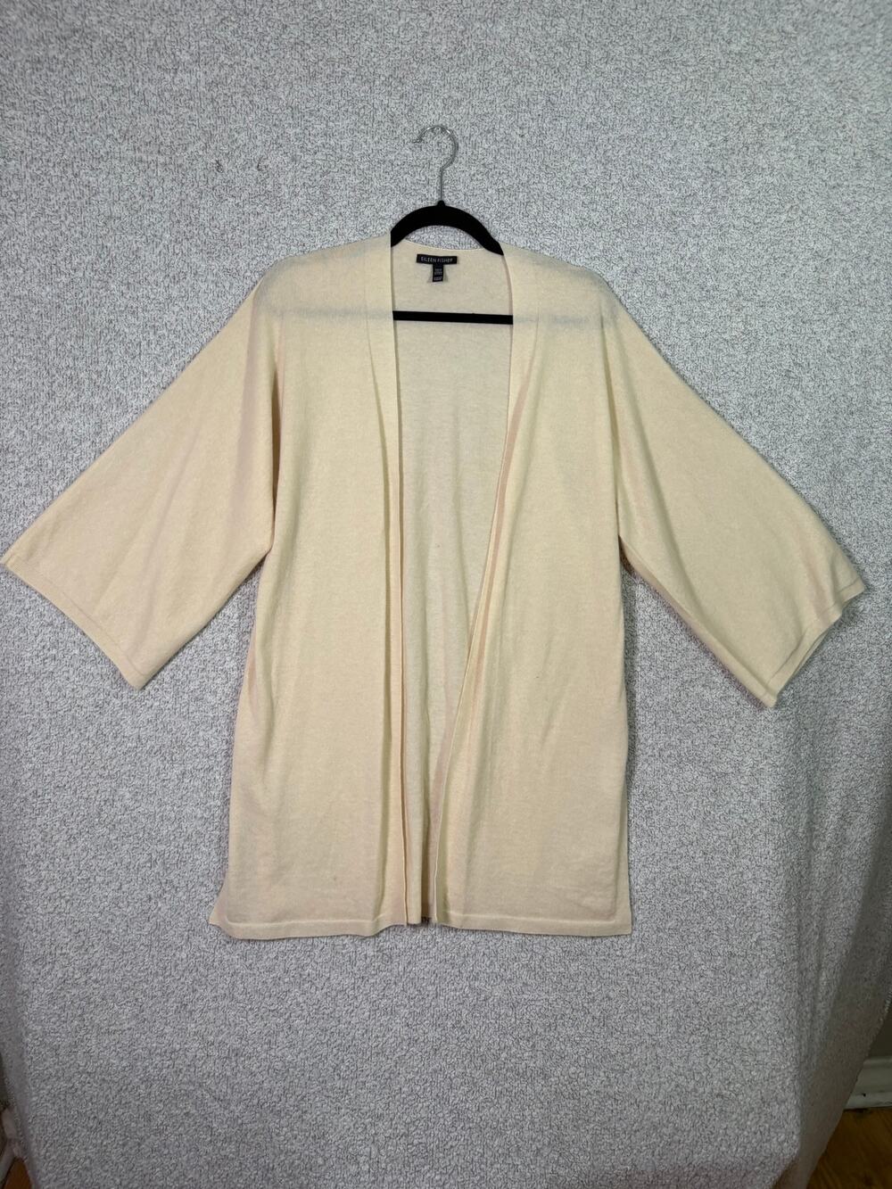 Eileen Fisher XXS XS 100 Cashmere Oversized Kimono Cardigan